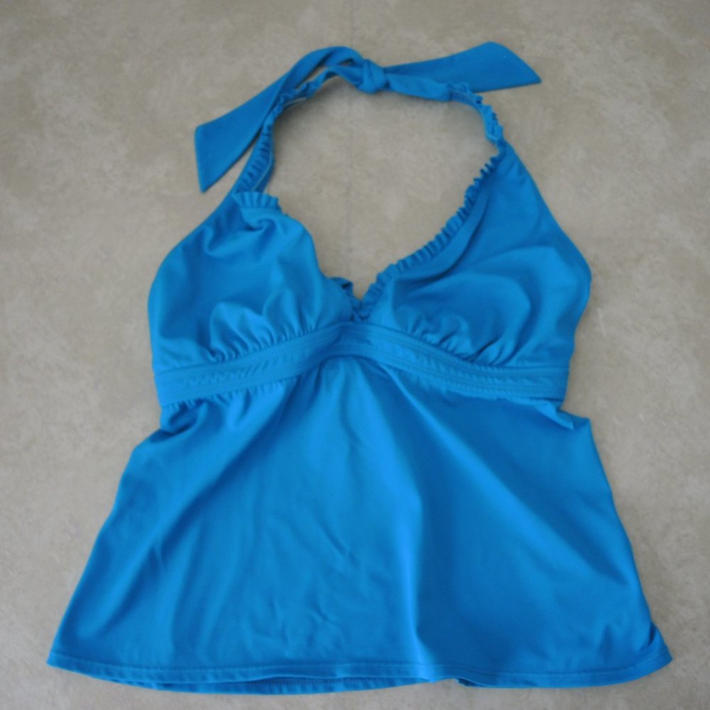 4/$25 Aerin Rose Bra Sized Swimwear 36 D/DD Tankini Top Teal Color